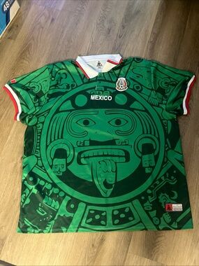 Mexico Green Aztec Graphic Soccer Jersey
